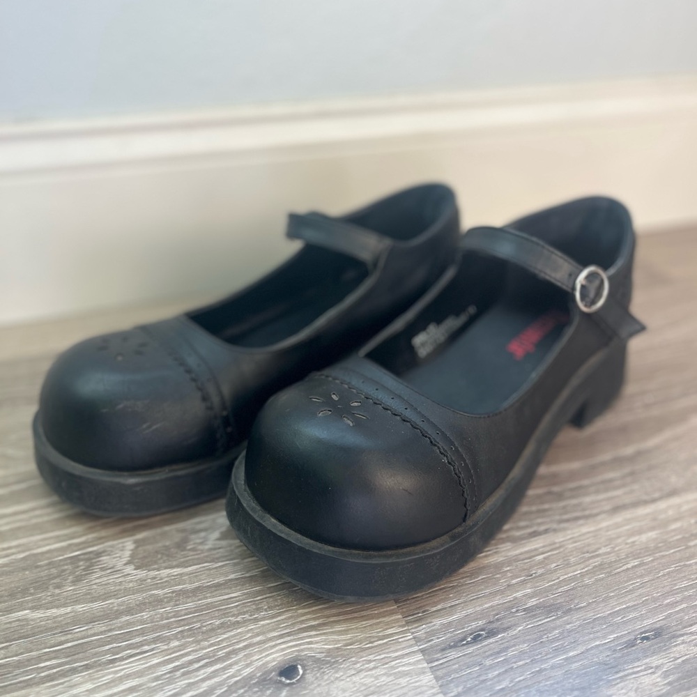 Demonia Black Platform Mary Jane Shoes